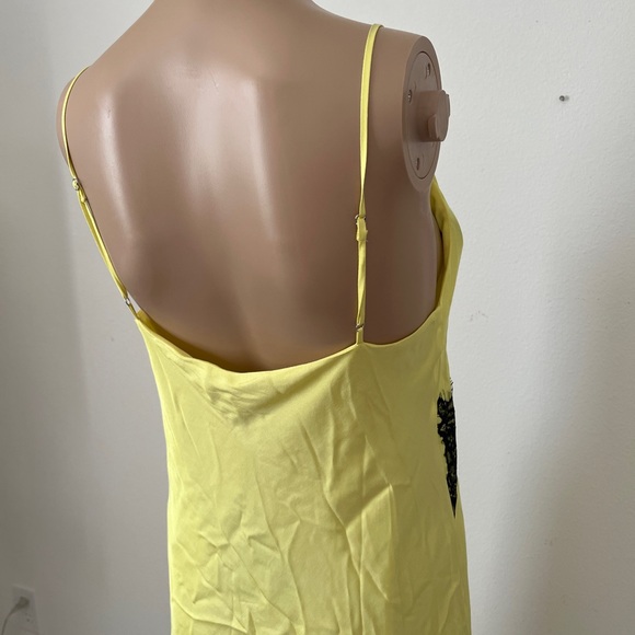 NWT Rag & Bone Yellow Logan Lace Midi Slip Dress Size 6 - Picture 9 of 11